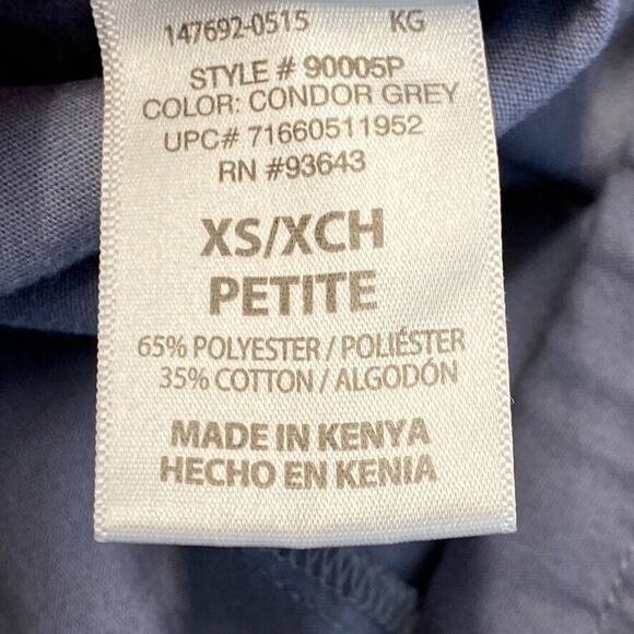 Scrub Star Scrub Bottom Pants Womens XS Petite Gray Nurse Vet Medical Uniform - Picture 3 of 13